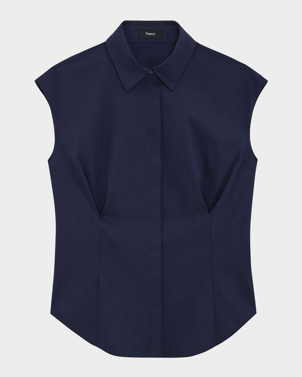 Cap-Sleeve Cinch Shirt